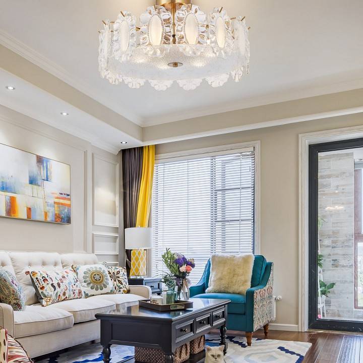 Люстра на штанге Arte Milano AM-Rim D500 латунь 313009/D500 BS