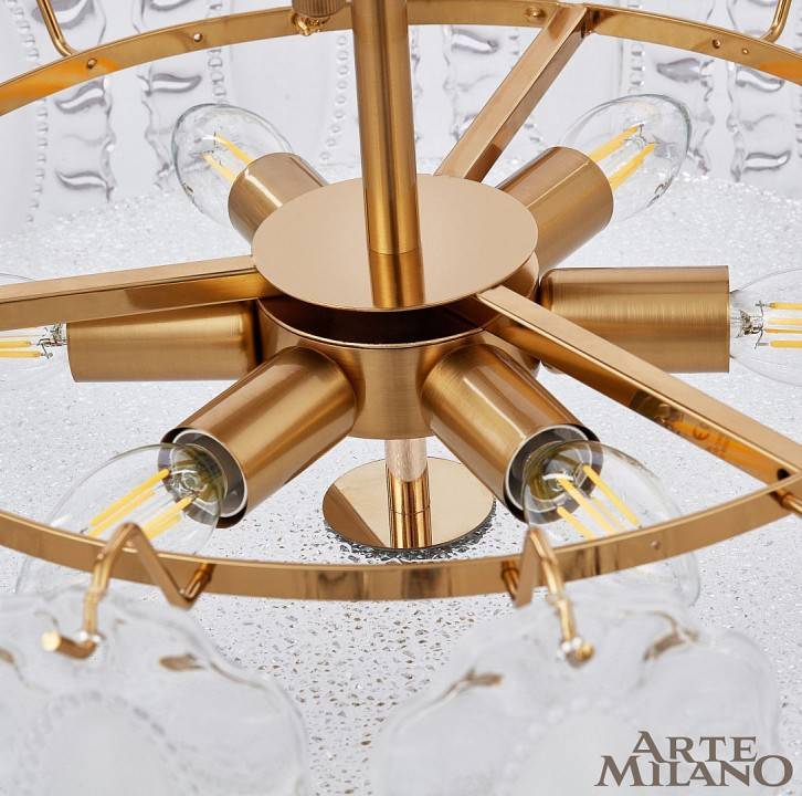 Люстра на штанге Arte Milano AM-Rim D500 латунь 313009/D500 BS