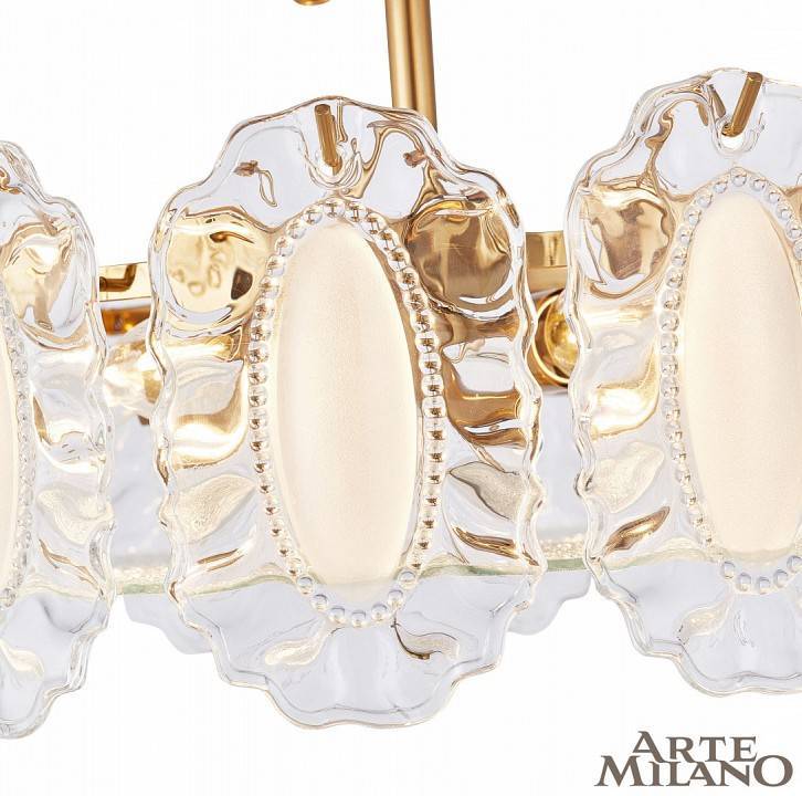 Люстра на штанге Arte Milano AM-Rim D500 латунь 313009/D500 BS