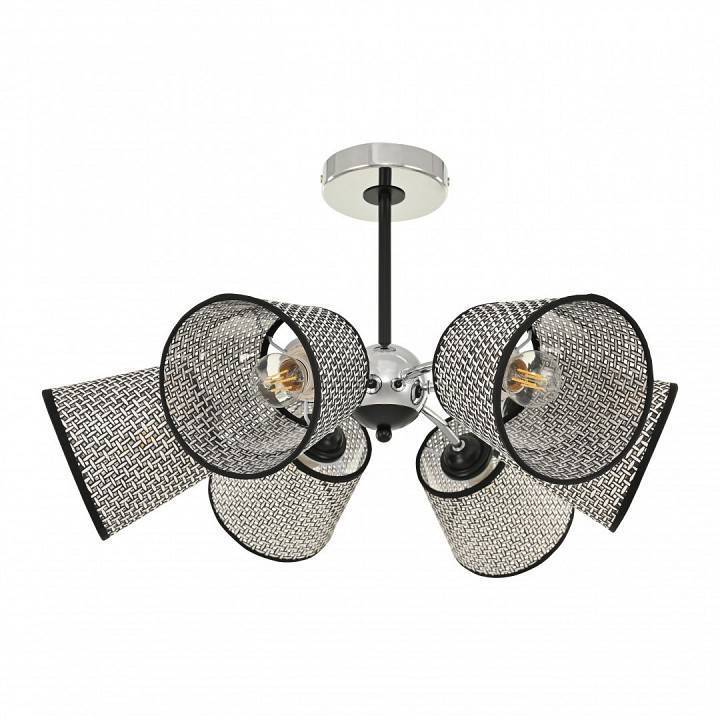 Люстра на штанге Arte Milano Napoli 6 ламп 320007/3+3 CR.BK