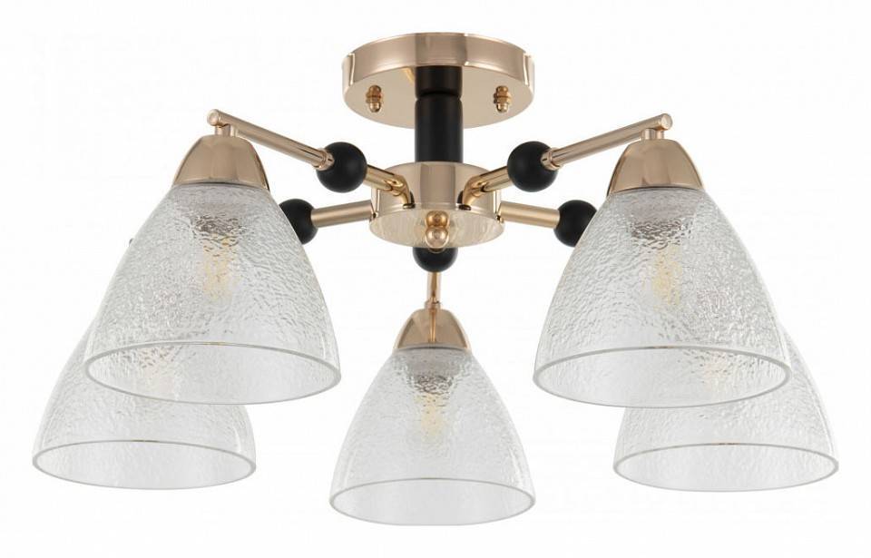 Люстра на штанге Arte Milano Napoli 5 ламп 324119/5 FG+BK