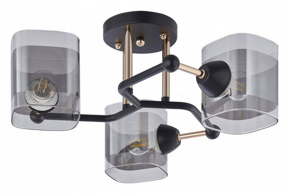 Потолочная люстра Arte Milano AMALFI 3 лампы 324308/3 BK+FG