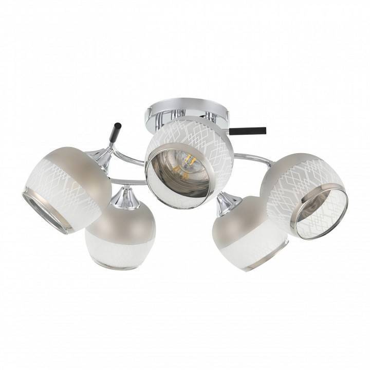 Потолочная люстра Arte Milano AMALFI 325885 5 ламп 325985/5 CR+BK