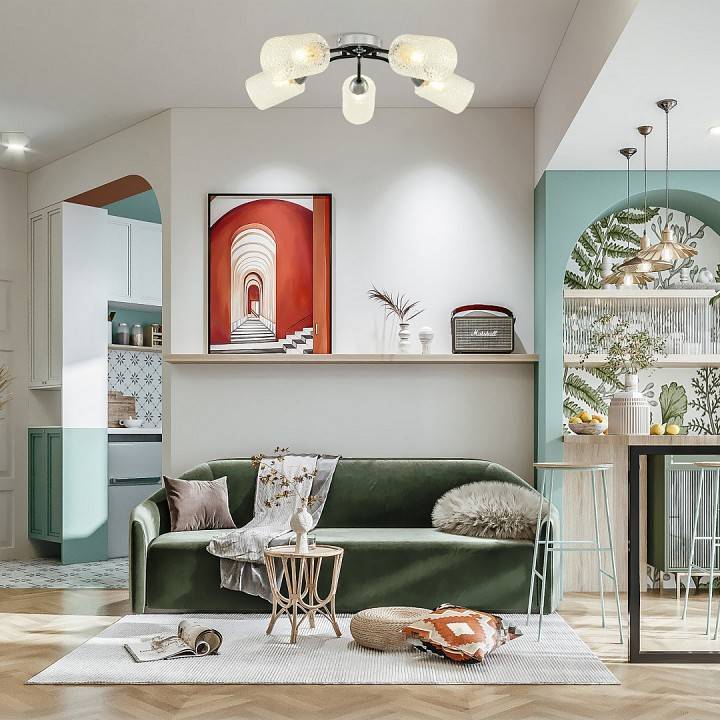 Потолочная люстра Arte Milano Napoli-326207 326207/5 CR.BK