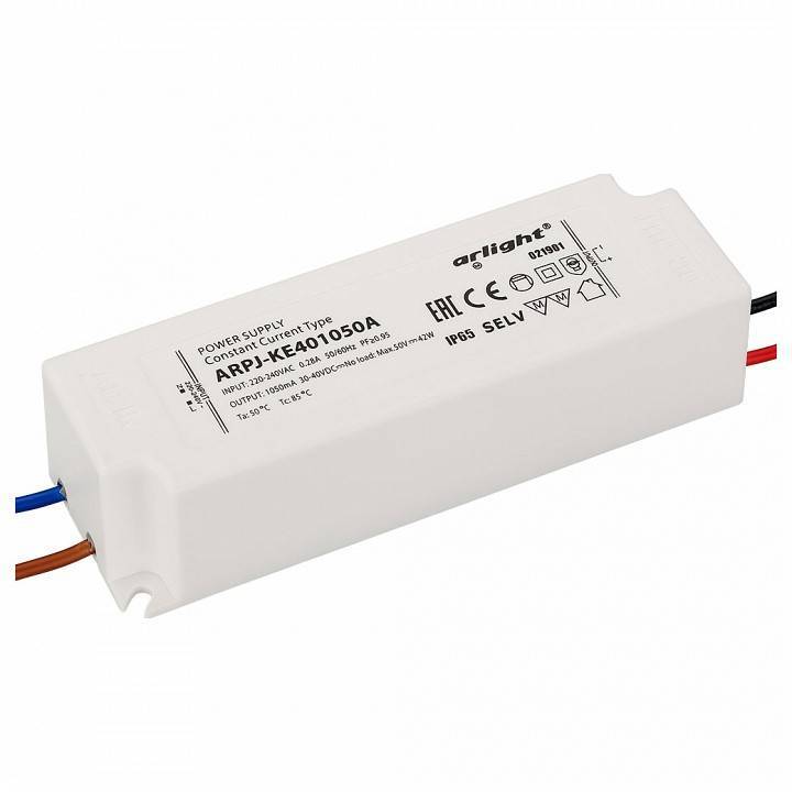 Блок питания Arlight ARPJ-KE401050A 42 Вт 1050 мА IP65 021901