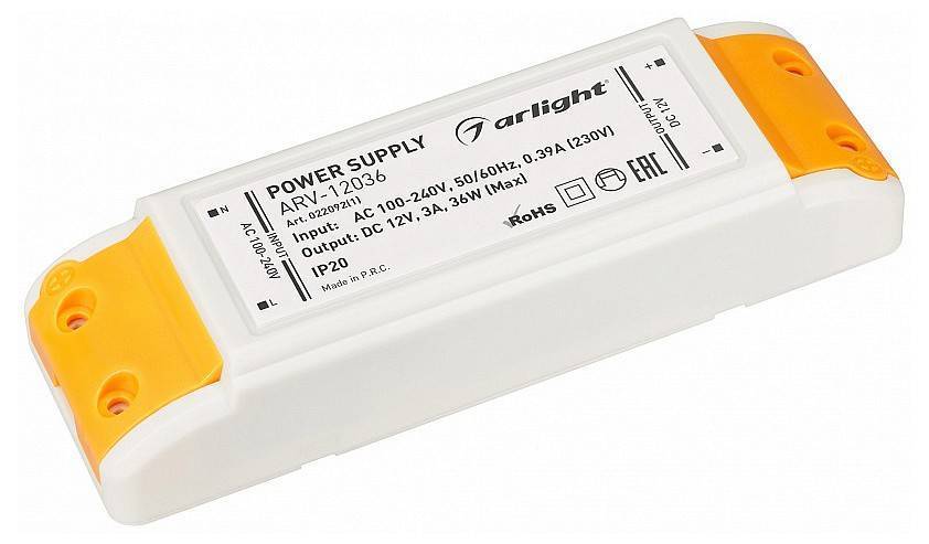 Блок питания Arlight ARV-12036 36 Вт 12 В 022092