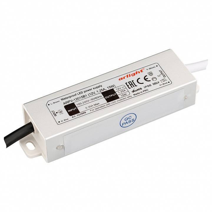 Блок питания Arlight ARPV-24015-A 24 В 15 Вт IP67 022899