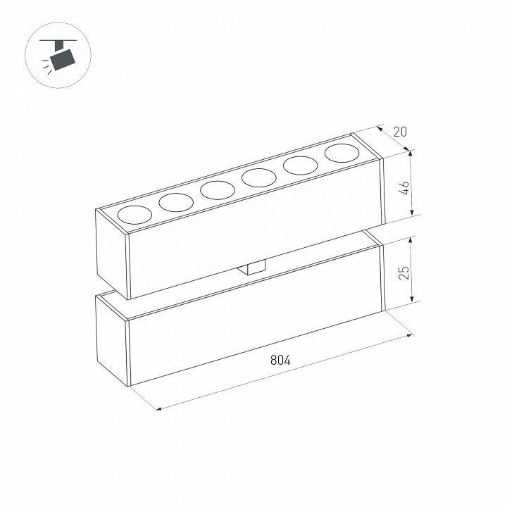Накладной светильник Arlight MAG-25 034224