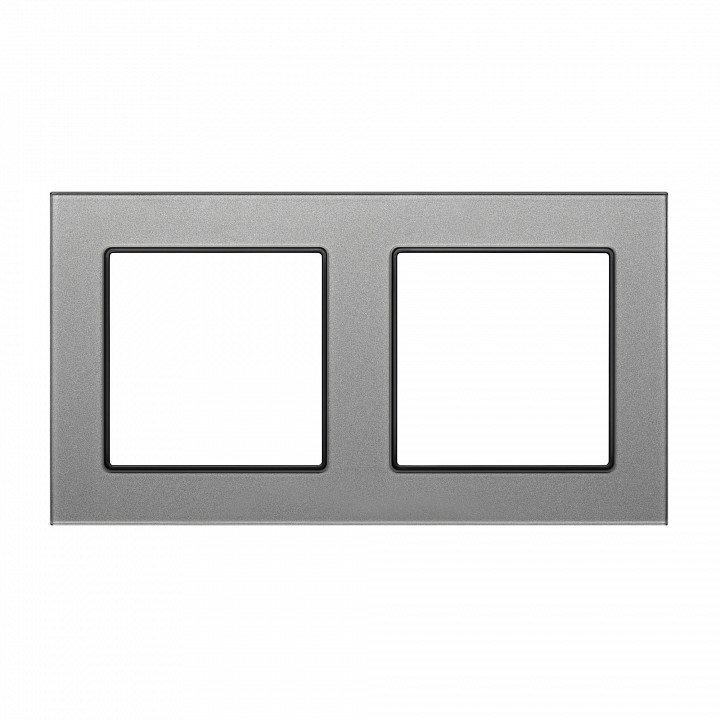 Рамка на 2 поста Arlight GLARE 043798