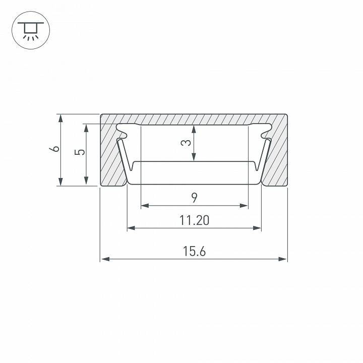 Профиль накладной Arlight MIC-M 053547