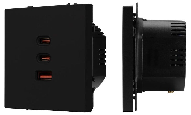 Механизм розетки 2хUSB type A и C Arlight NOBE 061834