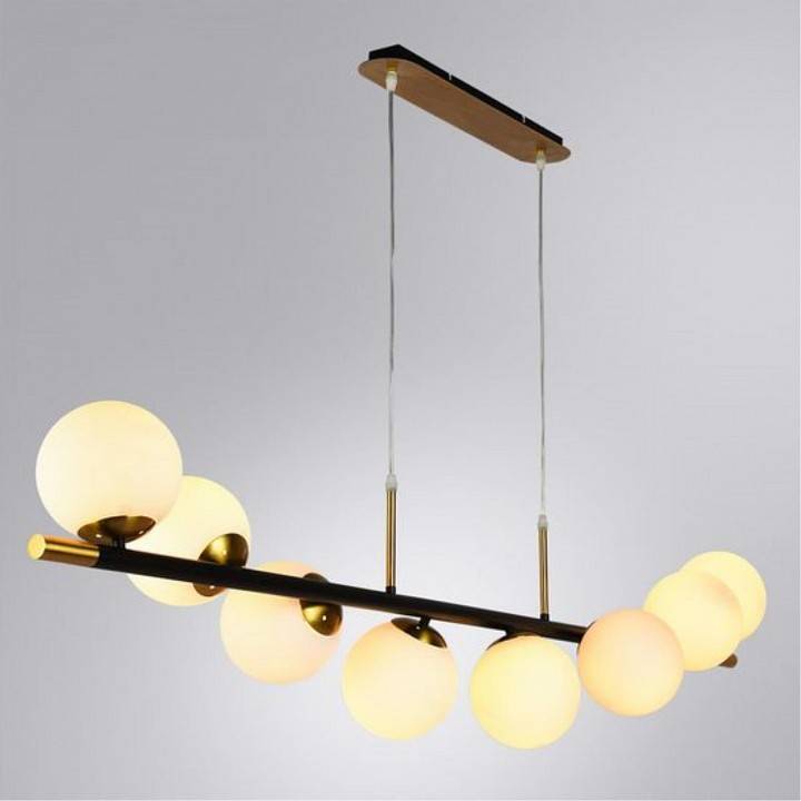 Подвесная люстра Arte Lamp Alcor 8 ламп A2224SP-8BK