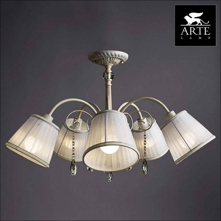 Люстра на штанге Arte Lamp Alexia 5 ламп A9515PL-5WG
