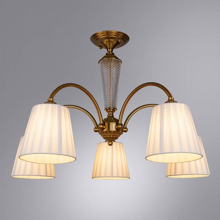 Люстра на штанге Arte Lamp Gracie 5 ламп A7301PL-5PB