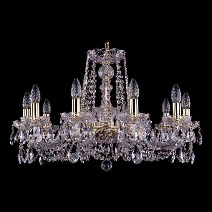 Подвесная люстра Bohemia Ivele Crystal 1402 1402/10/240/G