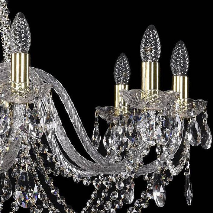 Подвесная люстра Bohemia Ivele Crystal 1402 1402/10/360/G