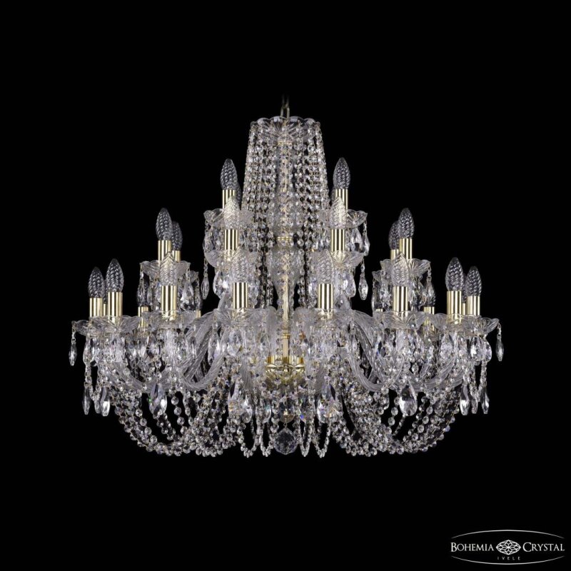 Подвесная люстра Bohemia Ivele Crystal 1402 1402/16+8+4/300 G