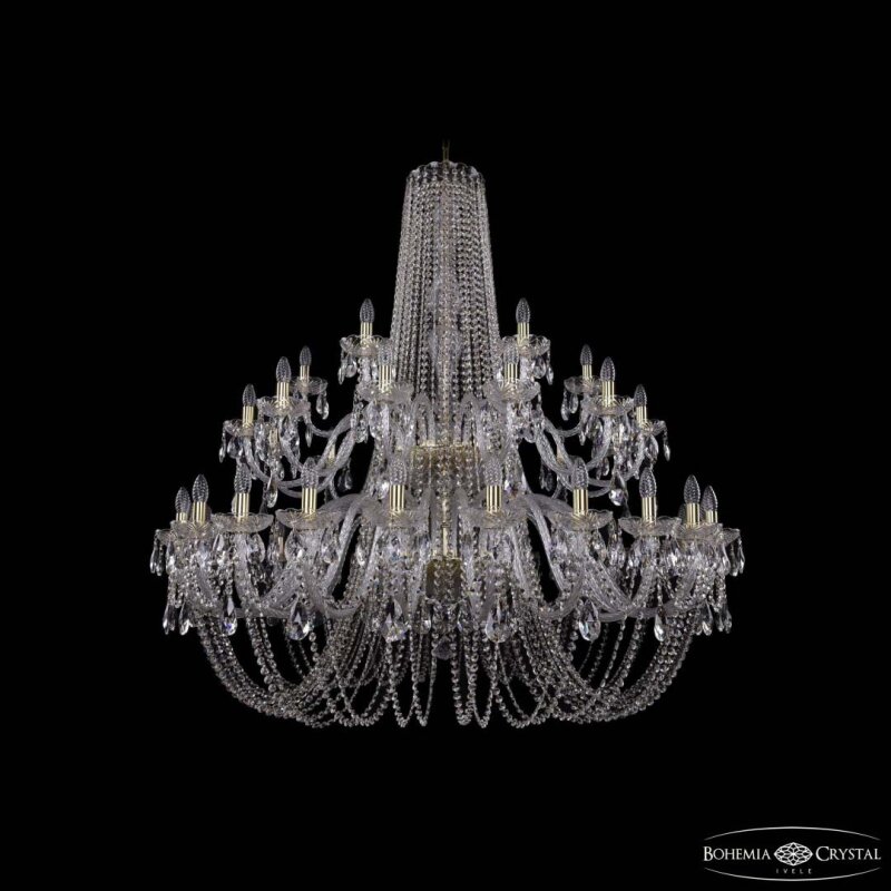 Подвесная люстра Bohemia Ivele Crystal 1402 1402/24+12+6/530/2d G