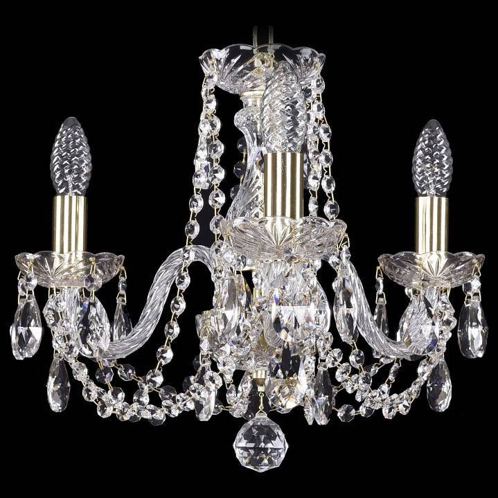 Подвесная люстра Bohemia Ivele Crystal 1402 1402/3/141/G