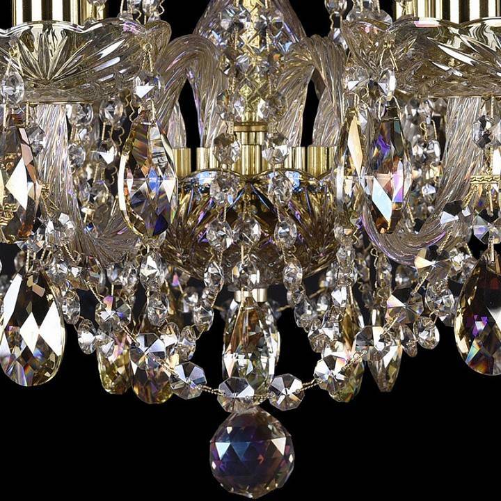 Подвесная люстра Bohemia Ivele Crystal 1402 1402/8/195/G/M701