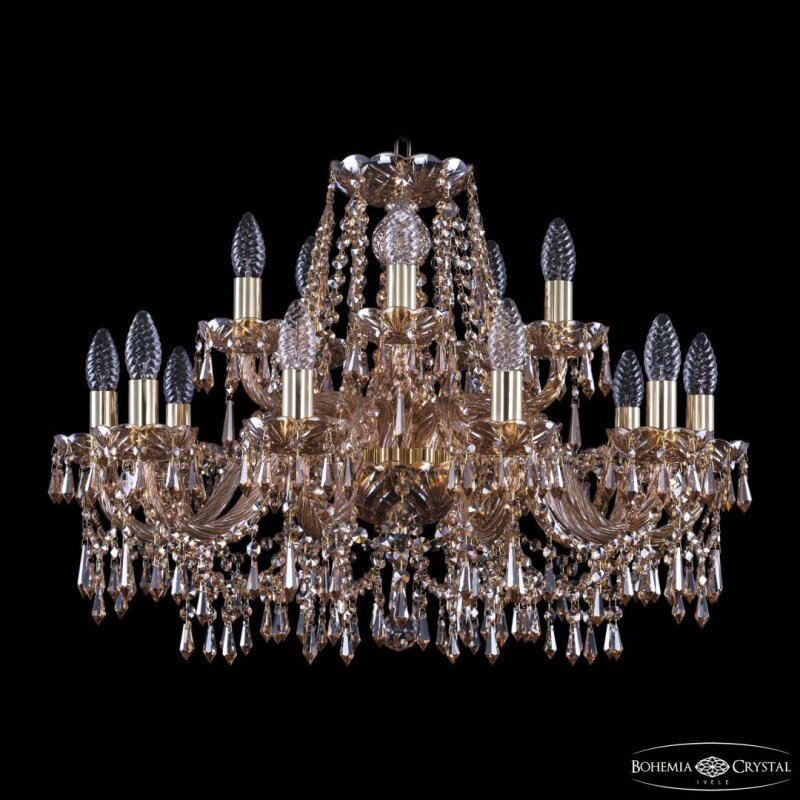 Подвесная люстра Bohemia Ivele Crystal 1403 1403/10+5/240 G M721