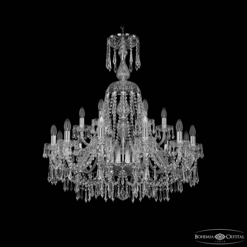 Подвесная люстра Bohemia Ivele Crystal 1403 1403/12+6/300/XL-95 Ni
