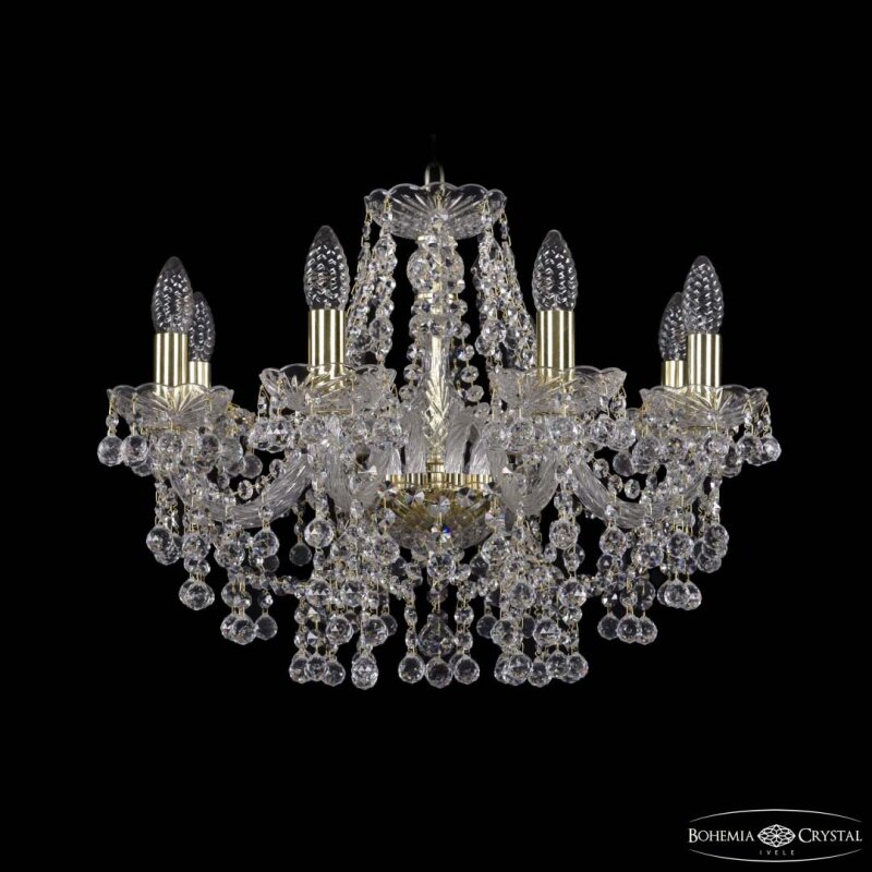 Подвесная люстра Bohemia Ivele Crystal 1409 1409/8/195 G