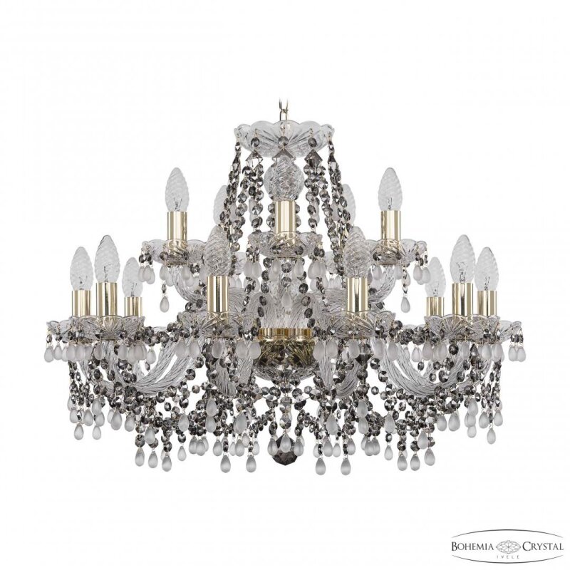 Подвесная люстра Bohemia Ivele Crystal 1410 1410/10+5/240 G V0300 R731
