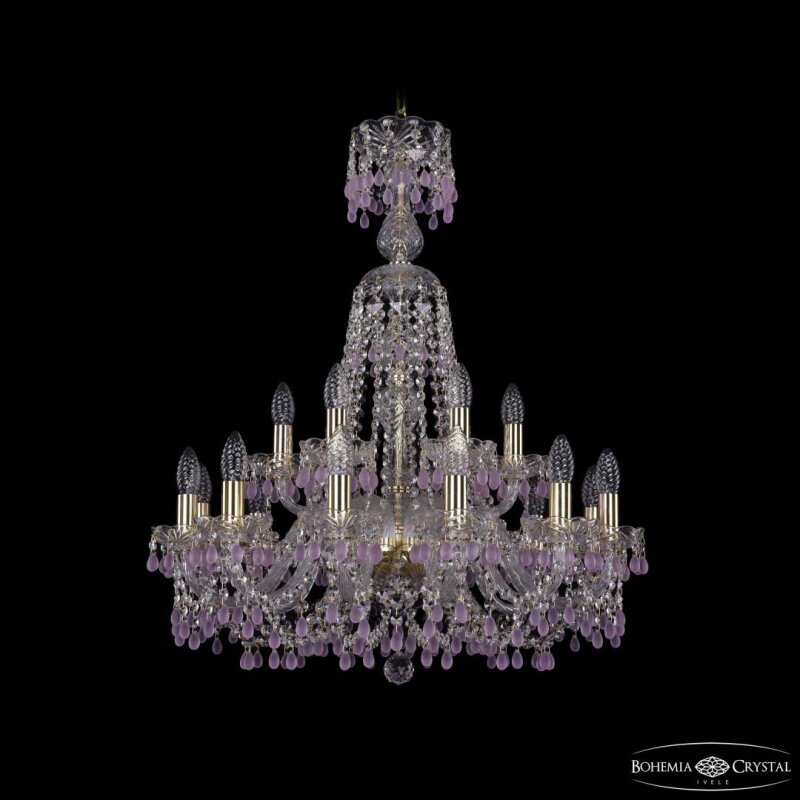 Подвесная люстра Bohemia Ivele Crystal 1410 1410/12+6/240/XL-80 G V7010