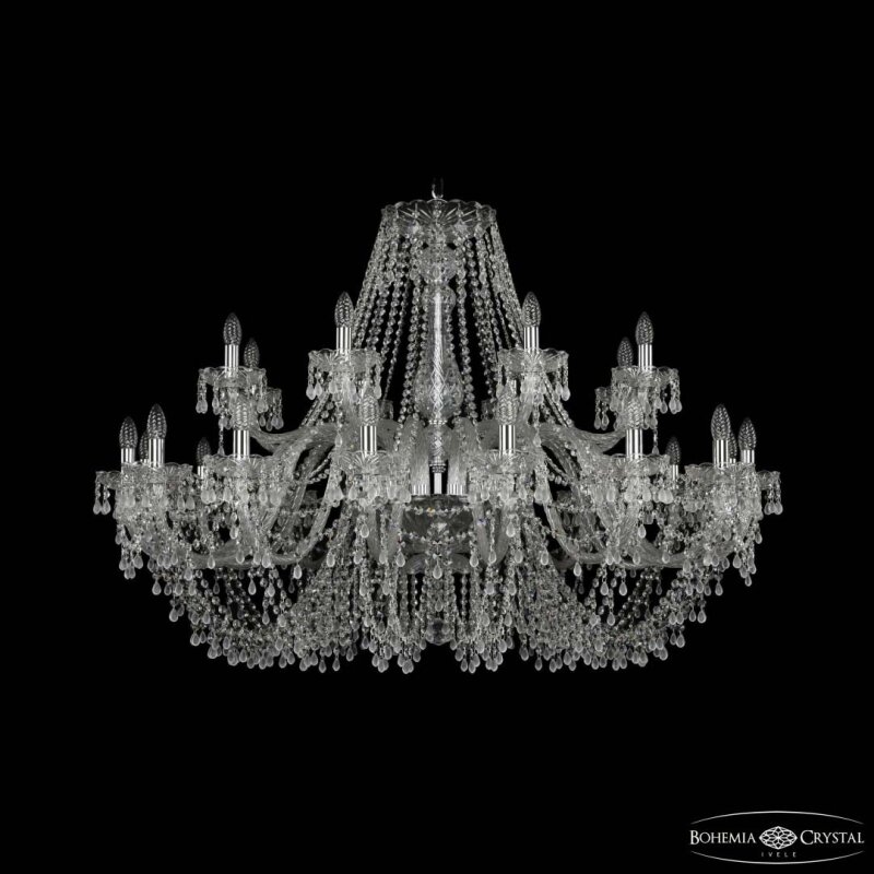 Подвесная люстра Bohemia Ivele Crystal 1410 1410/16+8/460 Ni V0300