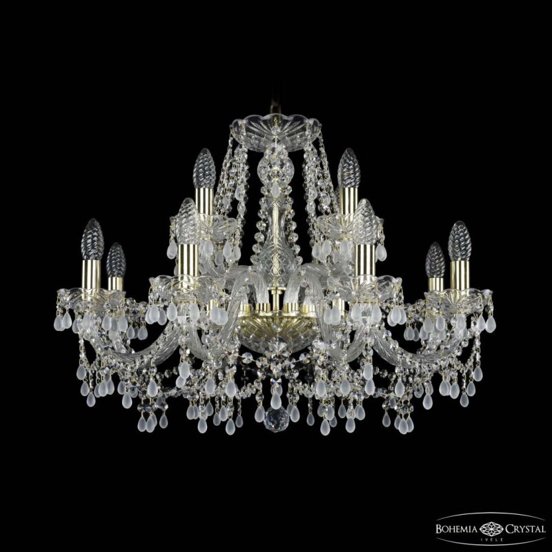 Подвесная люстра Bohemia Ivele Crystal 1410 1410/8+4/240 G V0300