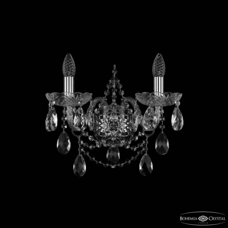 Бра Bohemia Ivele Crystal 1411 1411B/2/160/XL Ni