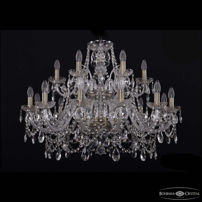 Подвесная люстра Bohemia Ivele Crystal 1411 1411/12+6/300/2d Pa