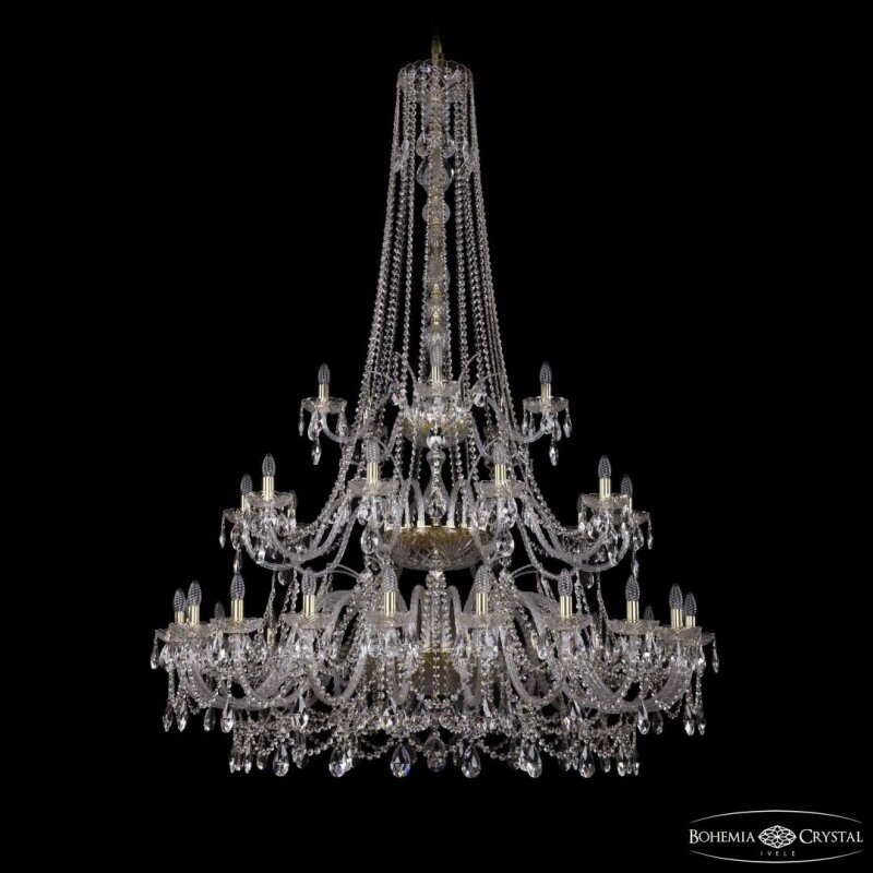 Подвесная люстра Bohemia Ivele Crystal 1411 1411/20+10+5/530/h-202/3d G
