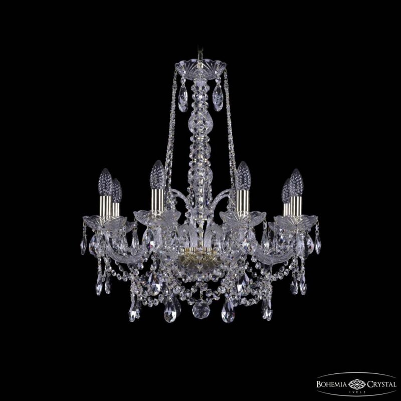 Подвесная люстра Bohemia Ivele Crystal 1411 1411/8/195/h-65 G
