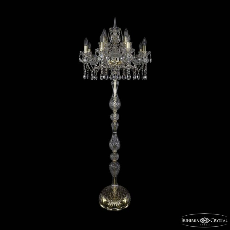 Торшер Bohemia Ivele Crystal 1413 1413T1/8+4/200-165 G
