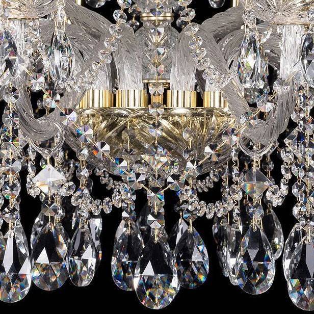 Подвесная люстра Bohemia Ivele Crystal 1413 1413/12+6/360/G
