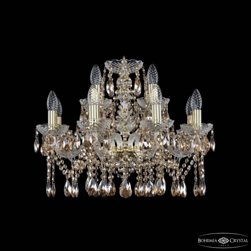 Подвесная люстра Bohemia Ivele Crystal 1413 1413/8+4/200 G R721