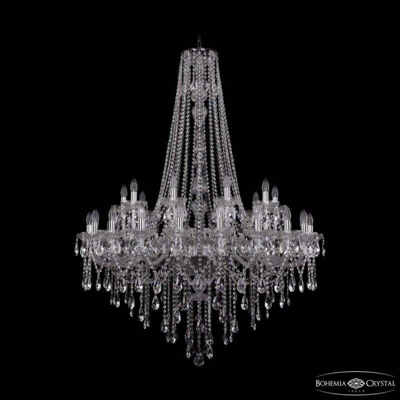 Подвесная люстра Bohemia Ivele Crystal 1415 1415/20+10/400/h-154 Ni