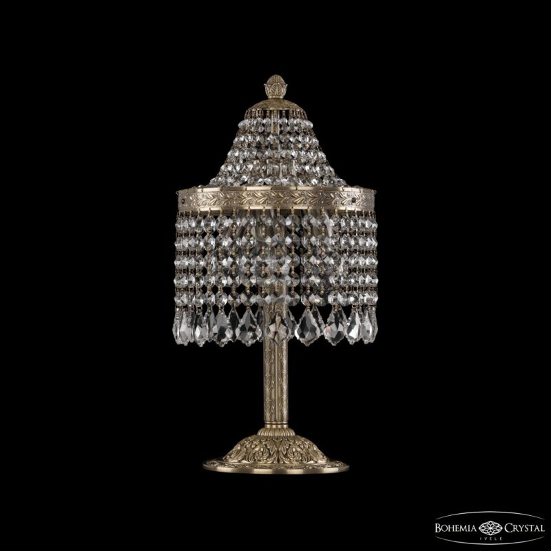 Настольная лампа декоративная Bohemia Ivele Crystal 1920 19201L6/H/20IV Pa Leafs