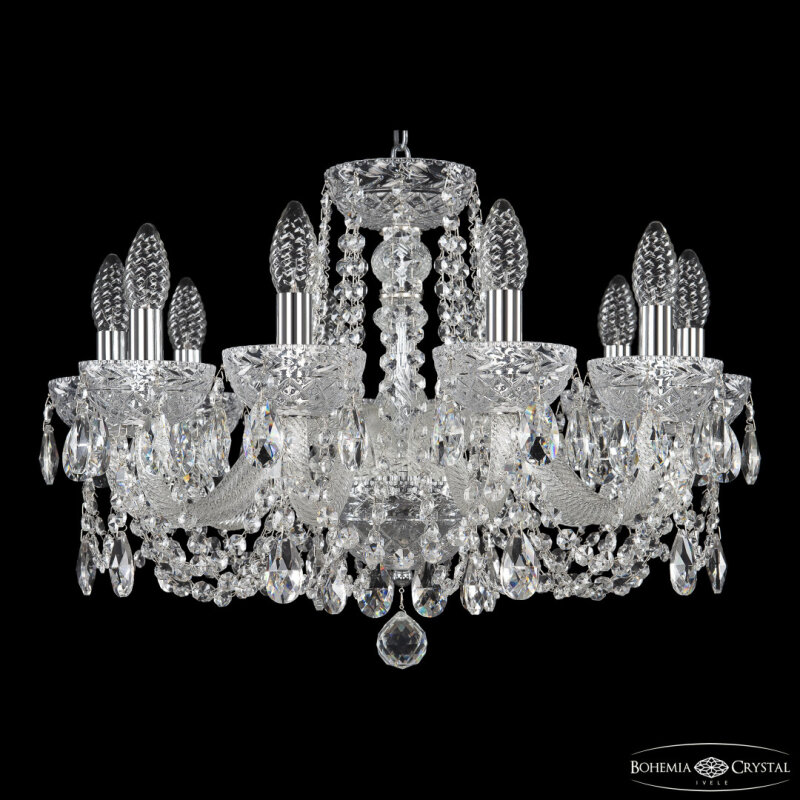Подвесная люстра Bohemia Ivele Crystal 5402 5402/10/195 Ni Clear/M-1F