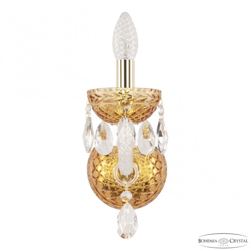 Бра Bohemia Ivele Crystal 5417 5417B/1/165 G Amber/M-1F