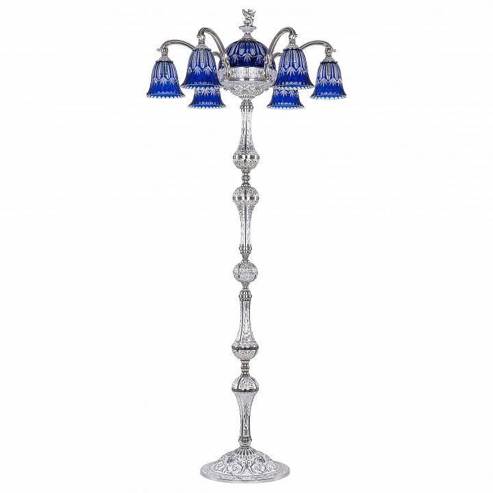 Торшер Bohemia Ivele Crystal 7209 72009TP/6/175 NW P2 D Clear-Blue/H-1I FA1S