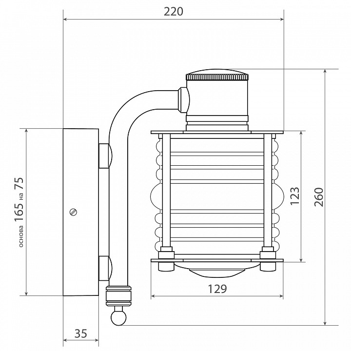 Бра Covali  WL-50839
