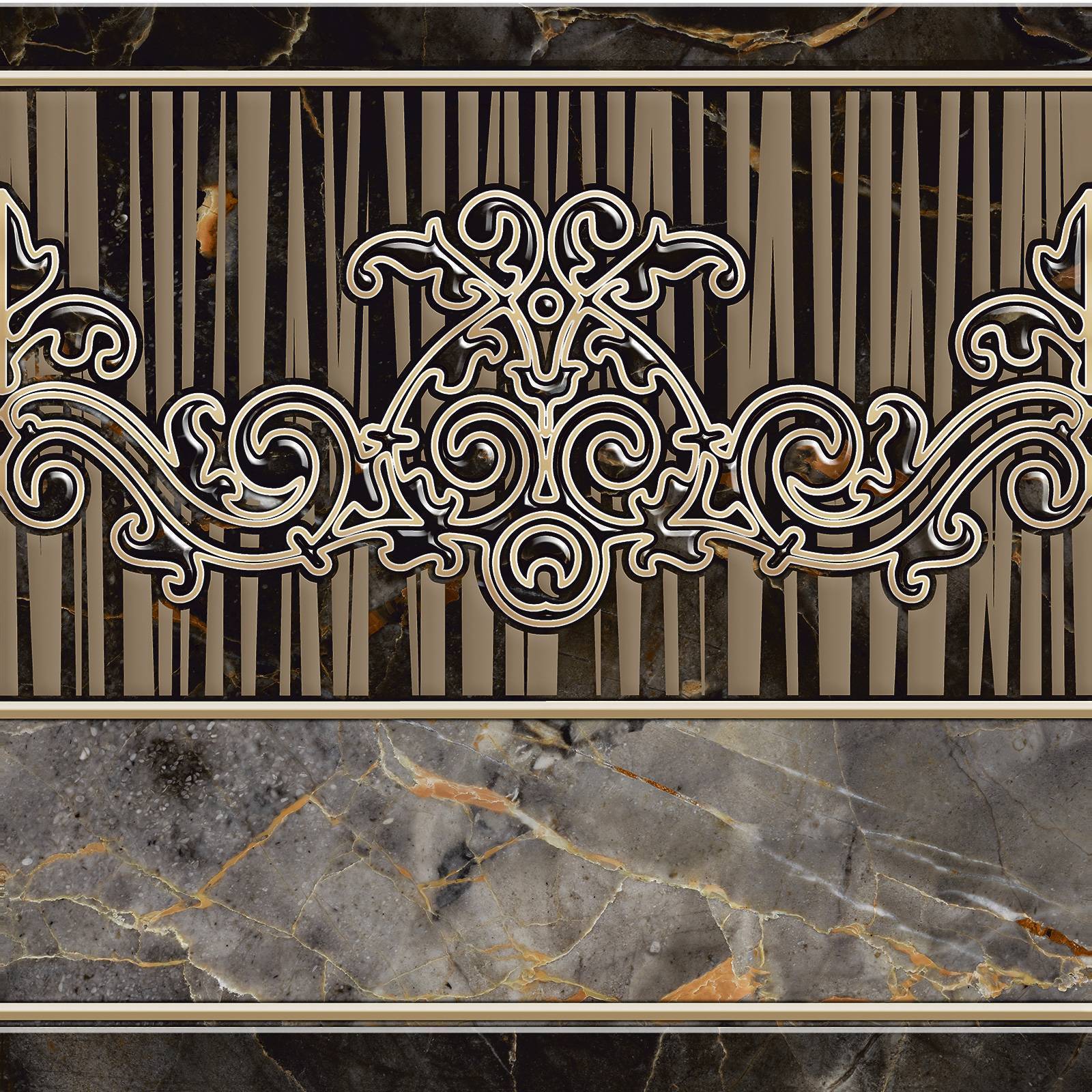 Декор Alma Ceramica Mitra 418х418х8.5 мм DFU03MIT407