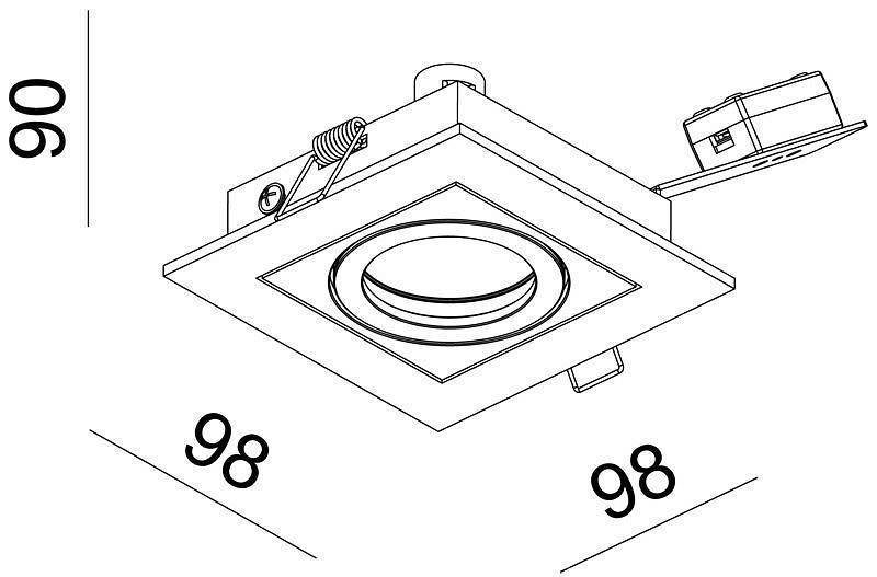 Встраиваемый светильник Deko-Light Kardan 110100