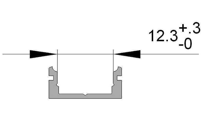 Профиль накладной Deko-Light AU-01-10 1000 мм анодированный 970021