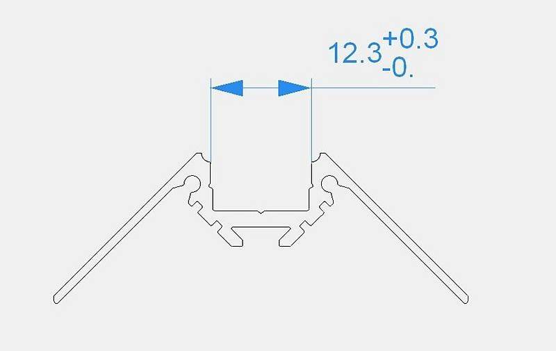 Профиль накладной Deko-Light AV-02-10 1000 мм серебристый 970450