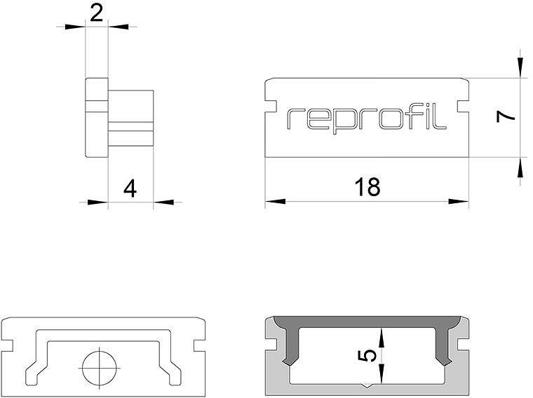 Набор заглушек для профиля Deko-Light P-AU-01-12 10 шт. 978020