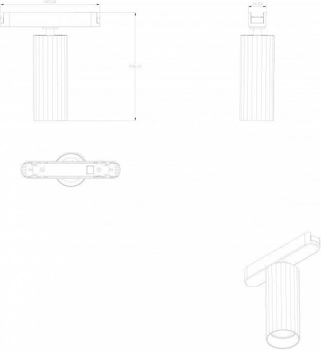 Светильник на штанге Denkirs AIR SPOT DK5311-BK